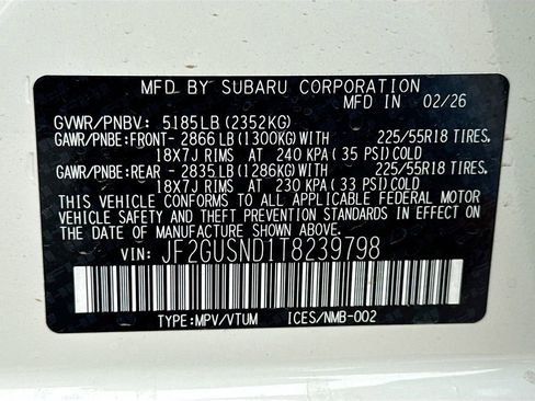 New 2026 Subaru Crosstrek 2.5i Limited AWD/4WD image 41