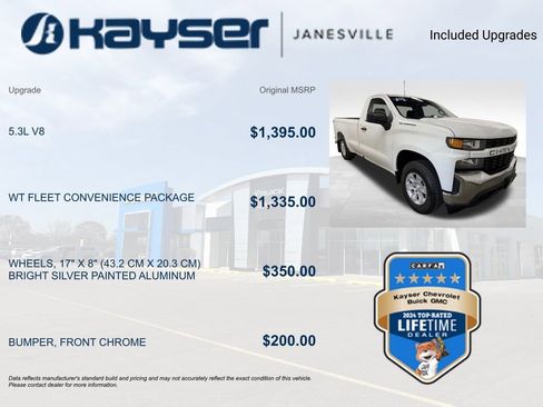 Certified 2021 Chevrolet Silverado 1500 W/T w/ WT Fleet Convenience Package RWD image 2
