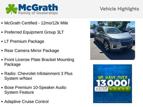 Used 2023 Chevrolet Traverse LT w/ LT Premium Package AWD/4WD image 6