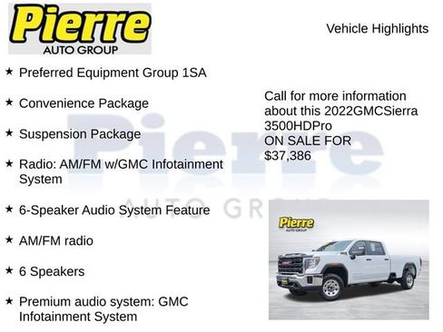 Used 2022 GMC Sierra 3500 Pro w/ Convenience Package AWD/4WD image 7