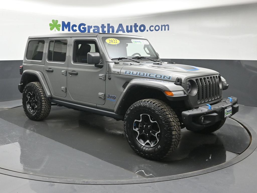 Used 2022 Jeep Wrangler Unlimited Rubicon 4xe w/ Steel Bumper Group AWD/4WD image 2