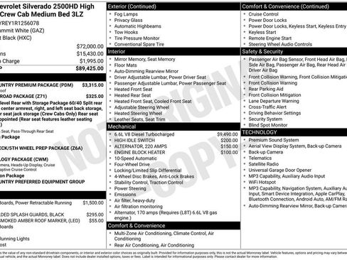 Used 2024 Chevrolet Silverado 2500 High Country w/ High Country Premium Package AWD/4WD image 2