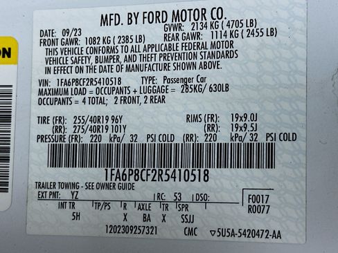 Used 2024 Ford Mustang GT Premium w/ GT Performance Package RWD image 34