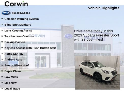 Used 2023 Subaru Forester Sport w/ Popular Package #3 image 6