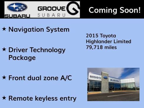 Used 2015 Toyota Highlander Limited AWD/4WD image 2