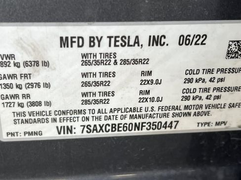 Used 2022 Tesla Model X Plaid AWD/4WD image 31