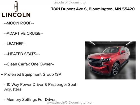 Used 2023 Chevrolet Suburban RST w/ Sport Performance Package AWD/4WD image 5