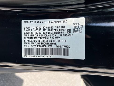 Used 2018 Honda Ridgeline Black Edition image 38