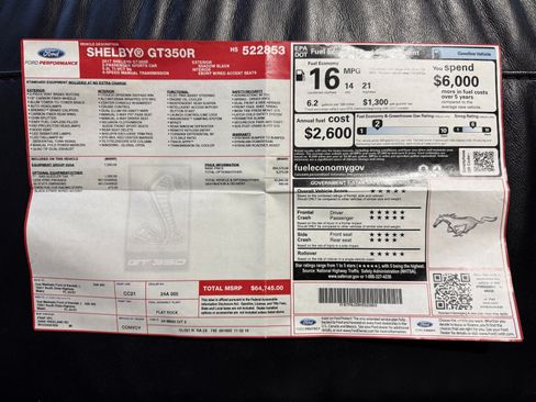 Used 2017 Ford Mustang Shelby GT350R w/ GT350R Equipment Group 920A RWD image 41