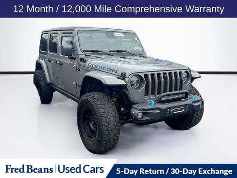 Used 2021 Jeep Wrangler Unlimited Rubicon 4xe image 1
