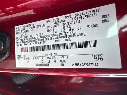 Used 2022 Ford F150 XLT w/ Equipment Group 302A High image 33