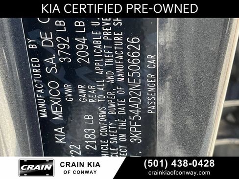 Used 2022 Kia Forte GT-Line w/ GT-Line Premium Package FWD image 66