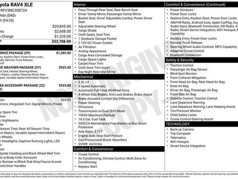 Used 2022 Toyota RAV4 XLE w/ Convenience Package AWD/4WD image 2