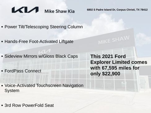 Used 2021 Ford Explorer Limited w/ Equipment Group 301A RWD image 5