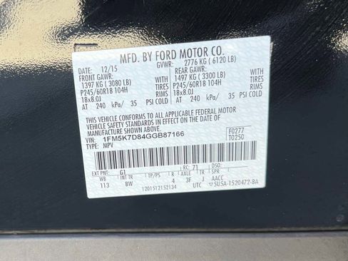 Used 2016 Ford Explorer XLT w/ Equipment Group 202A image 12