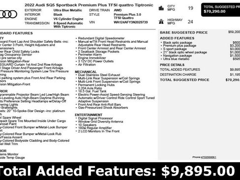 Used 2022 Audi SQ5 Premium Plus w/ Premium Plus Package image 3