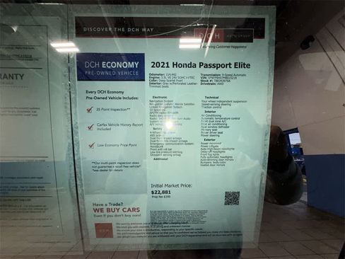 Certified 2021 Honda Passport Elite image 18