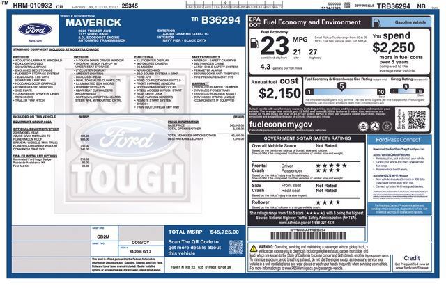New 2026 Ford Maverick Tremor AWD/4WD image 28