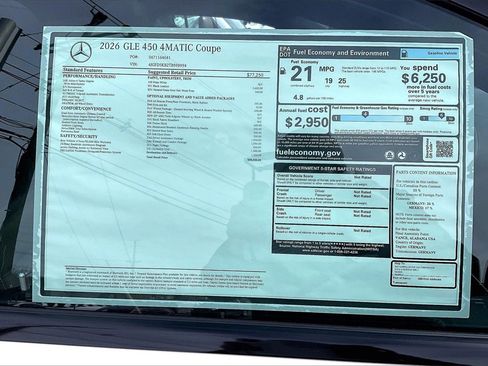 New 2026 Mercedes-Benz GLE 450 GLE 450 Coupe image 13