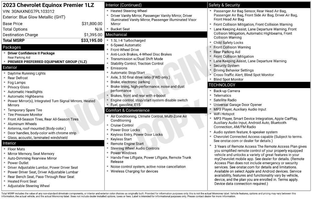 Used 2023 Chevrolet Equinox Premier FWD image 5