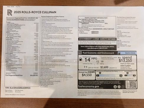 New 2025 Rolls-Royce Cullinan image 67