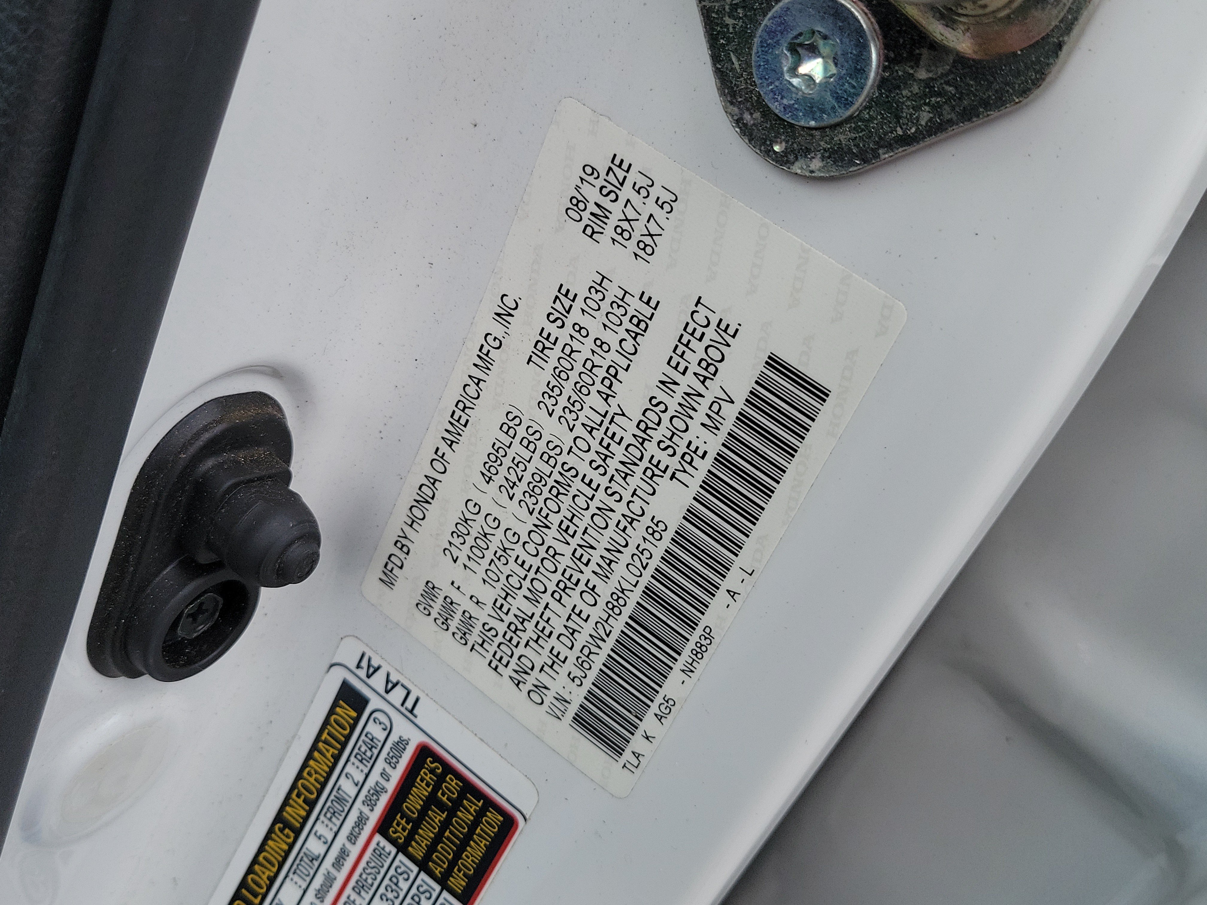 Certified 2019 Honda CR-V EX-L image 34