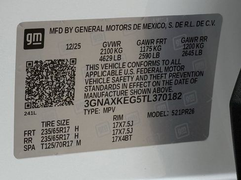 Certified 2026 Chevrolet Equinox ACTIV w/ LPO, Floor Liner Package image 27