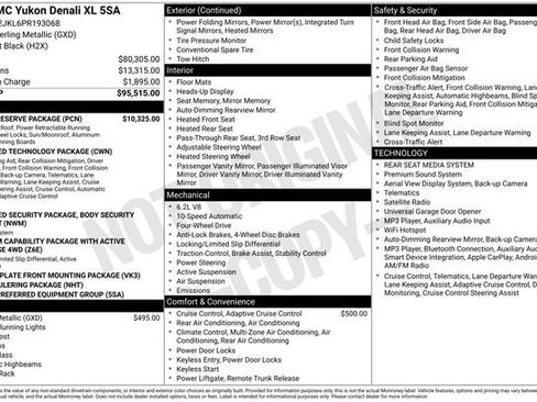 Used 2023 GMC Yukon XL Denali w/ Denali Reserve Package AWD/4WD image 20