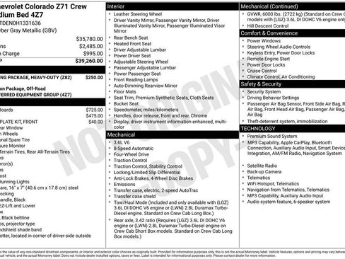 Used 2017 Chevrolet Colorado Z71 AWD/4WD image 28