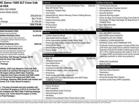 Certified 2019 GMC Sierra 1500 SLT w/ SLT Premium Package AWD/4WD image 2