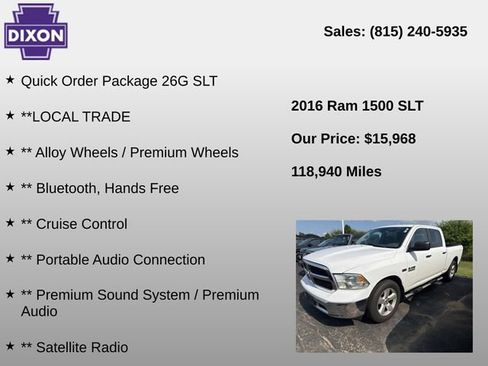Used 2016 RAM 1500 Classic SLT AWD/4WD image 4