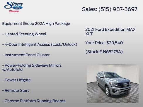 Used 2021 Ford Expedition Max XLT AWD/4WD image 16