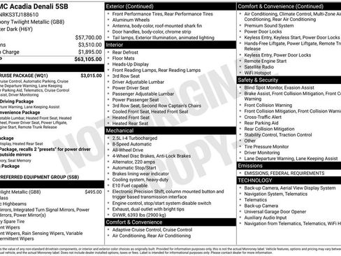 New 2026 GMC Acadia Denali w/ Super Cruise Package image 39