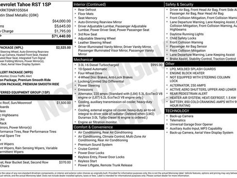 Used 2022 Chevrolet Tahoe RST w/ Luxury Package AWD/4WD image 6