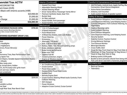 Used 2024 Chevrolet Trax ACTIV w/ Driver Confidence Package FWD image 4