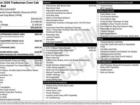 Used 2018 RAM 2500 Tradesman w/ Chrome Appearance Group image 9