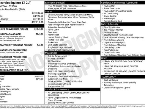Used 2020 Chevrolet Equinox LT AWD/4WD image 29