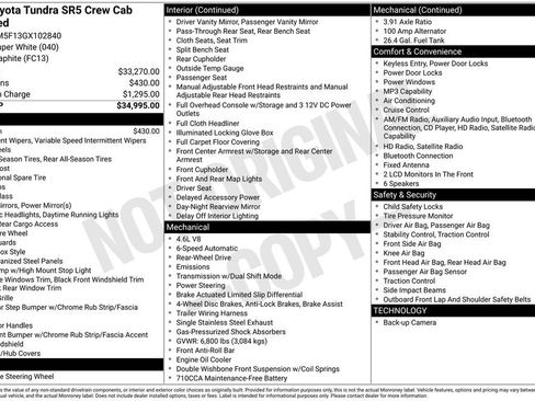 Used 2016 Toyota Tundra SR5 RWD image 1