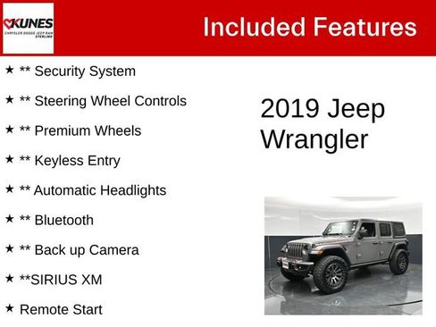 Used 2019 Jeep Wrangler Unlimited Rubicon w/ LED Lighting Group AWD/4WD image 4
