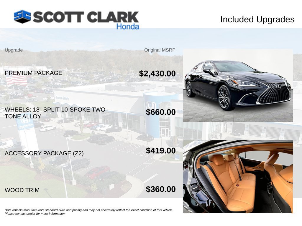 Used 2025 Lexus ES 350 w/ Premium Package FWD image 8