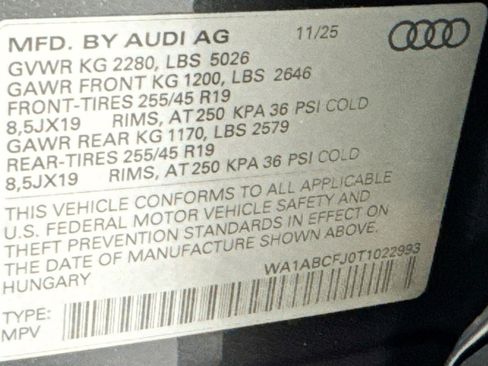 New 2026 Audi Q3 quattro 2.0T image 30