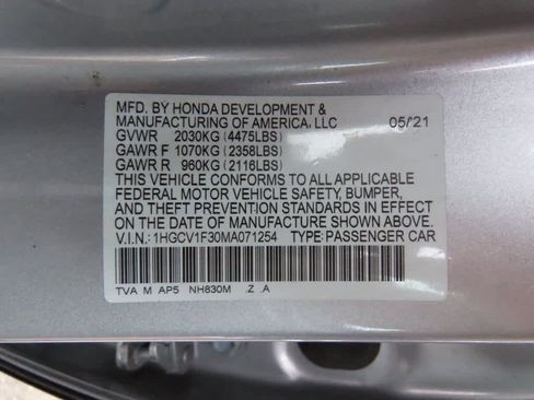 Certified 2021 Honda Accord Sport image 24