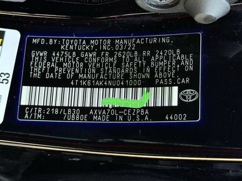 Certified 2022 Toyota Camry XSE FWD image 31