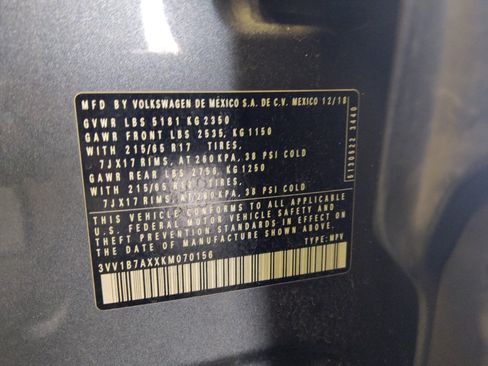 Used 2019 Volkswagen Tiguan S FWD image 33