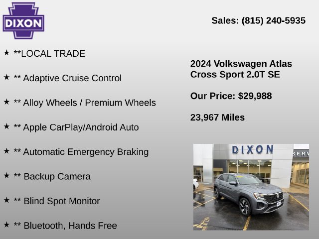 Used 2024 Volkswagen Atlas Cross Sport SE AWD/4WD image 4