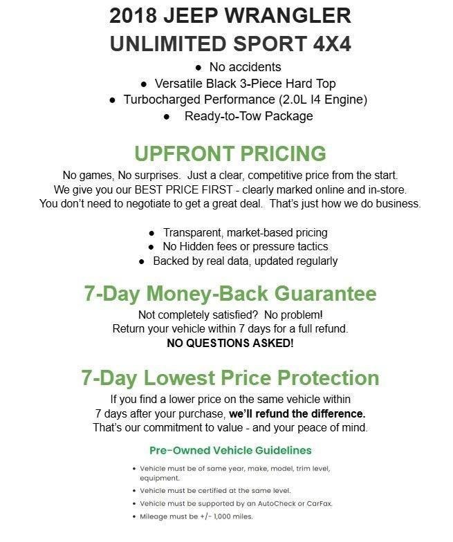 Used 2018 Jeep Wrangler Unlimited Sport AWD/4WD image 32