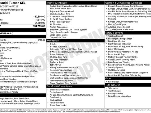 New 2026 Hyundai Tucson SEL AWD/4WD image 2