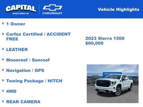 Used 2023 GMC Sierra 1500 Denali Ultimate AWD/4WD image 3