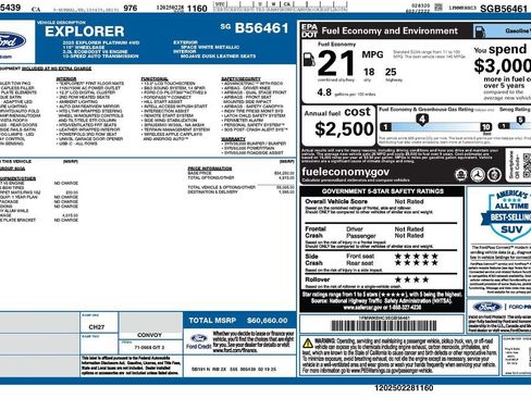 Used 2025 Ford Explorer Platinum w/ Ultimate Package AWD/4WD image 2