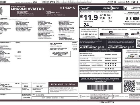 Certified 2025 Lincoln Aviator Reserve w/ Illumination Package AWD/4WD image 3